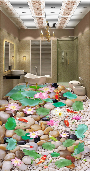 3D Transparent River 377 Floor Mural Wallpaper AJ Wallpaper 2