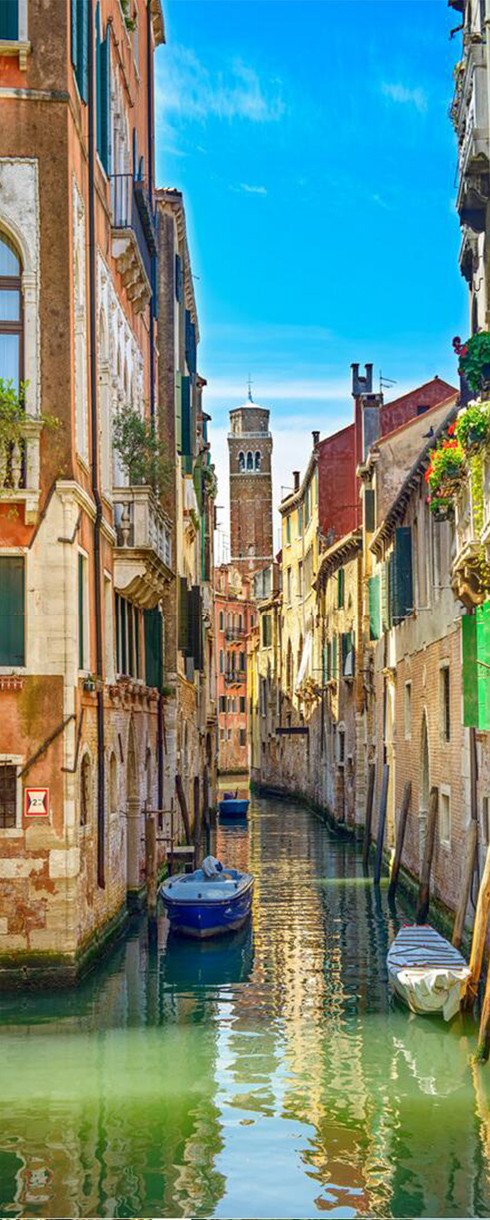 3D water Venice door mural Wallpaper AJ Wallpaper