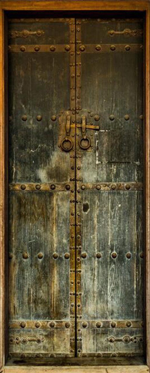 3D Classic Wooden Gate Door Mural Wallpaper AJ Wallpaper