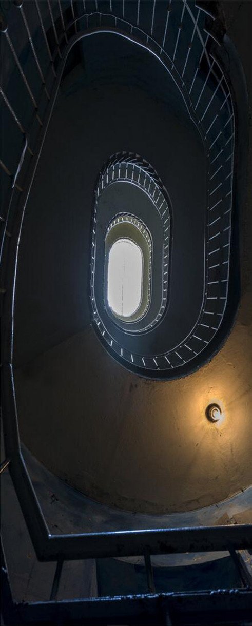 3D stairs door mural Wallpaper AJ Wallpaper