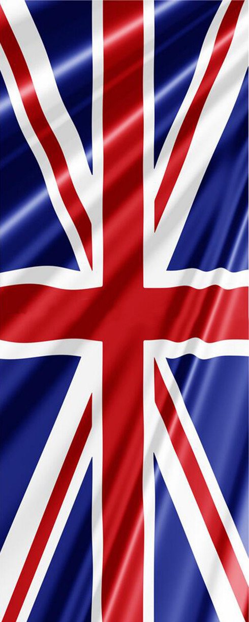 3D british flag painting door mural Wallpaper AJ Wallpaper