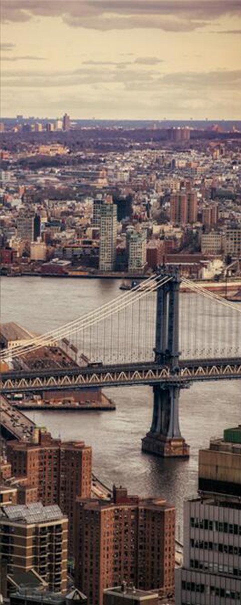 3D sea bridge tower door mural Wallpaper AJ Wallpaper