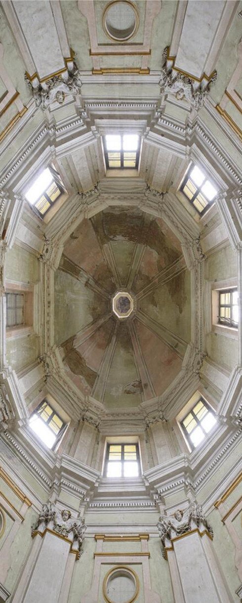 3D white dome door mural Wallpaper AJ Wallpaper