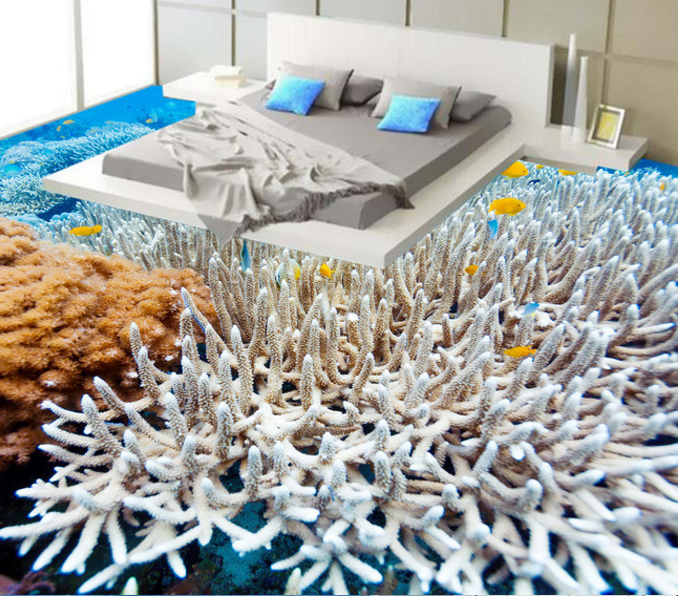 3D White And Flawlessr 066 Floor Mural Wallpaper AJ Wallpaper 2