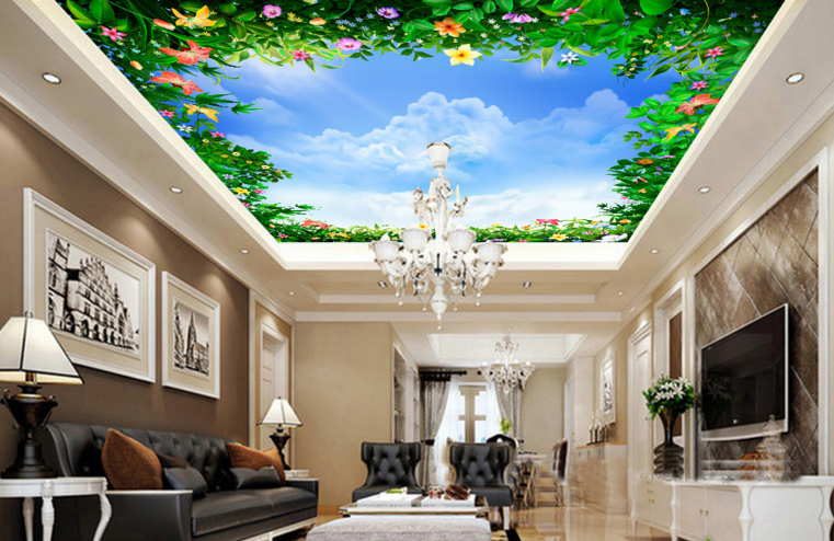 Flowers And Blue Sky Wallpaper AJ Wallpaper 2