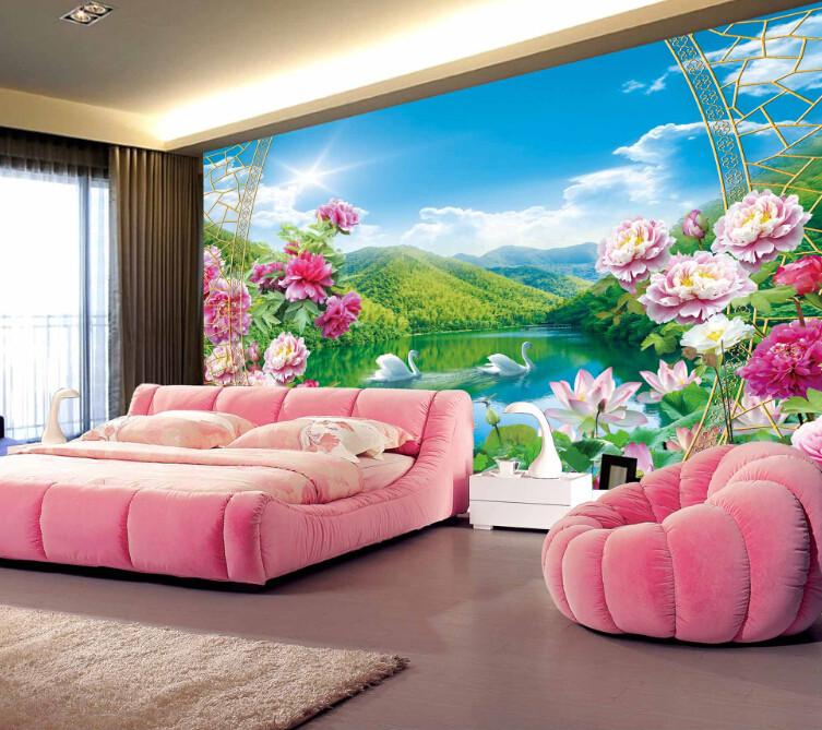 Green Mountain Rivers Wallpaper AJ Wallpaper 1