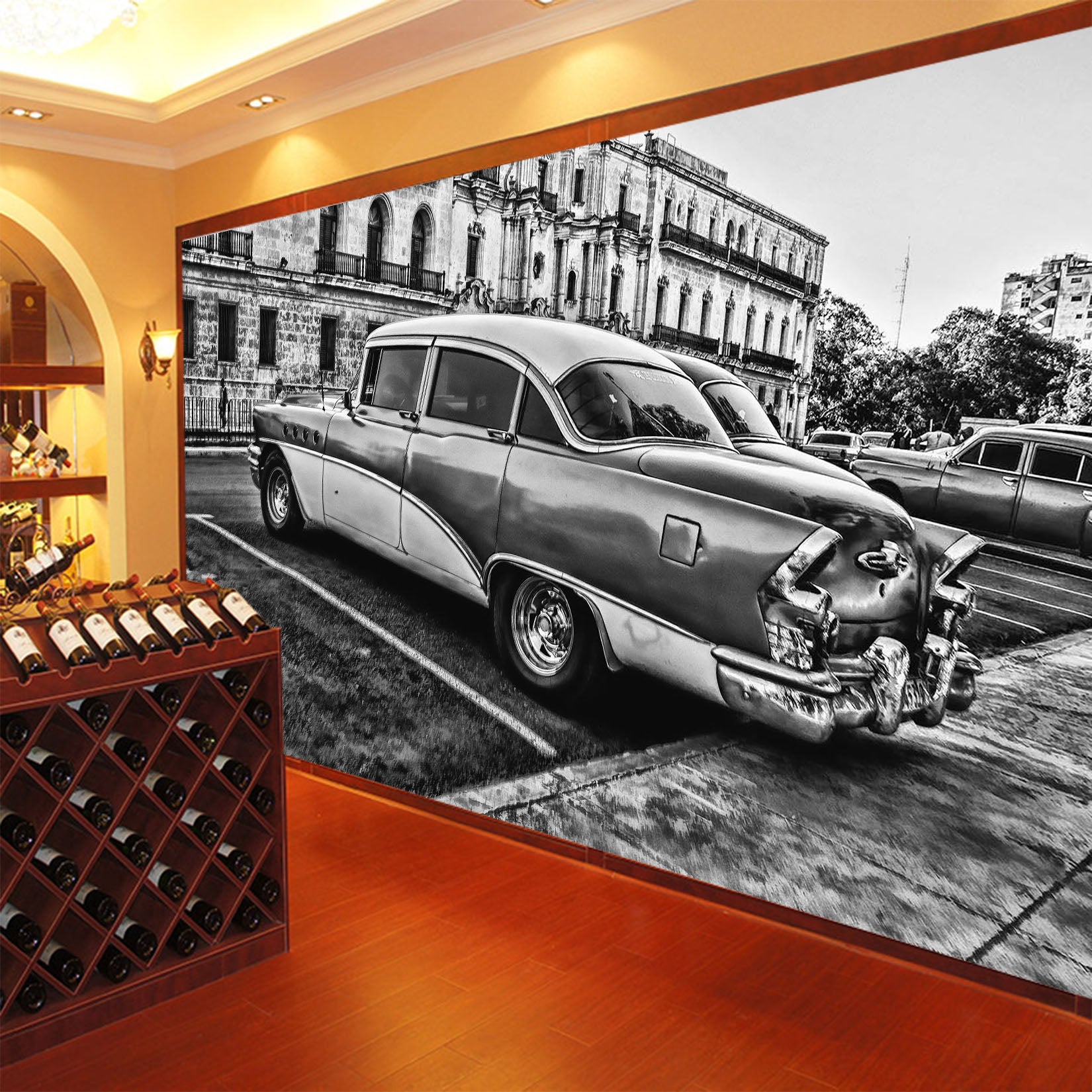 3D Auto Automobile 097 Vehicle Wall Murals