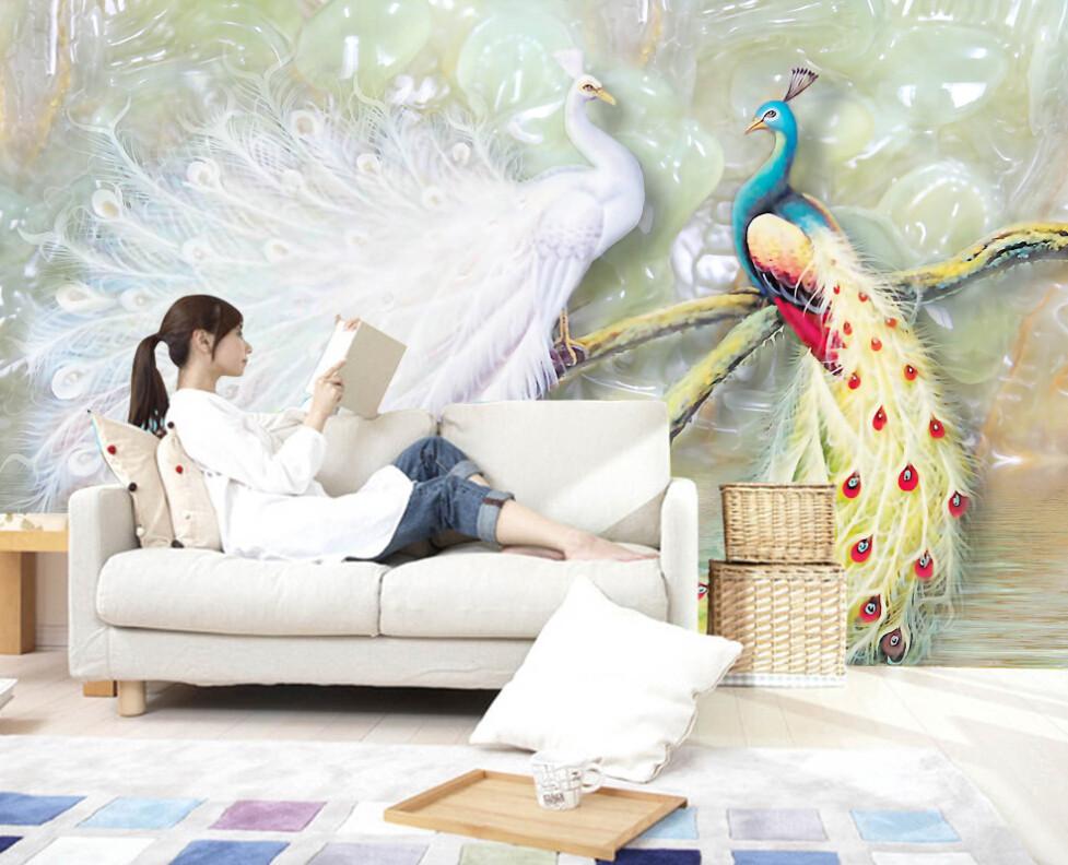 Peacocks Wallpaper AJ Wallpaper 2