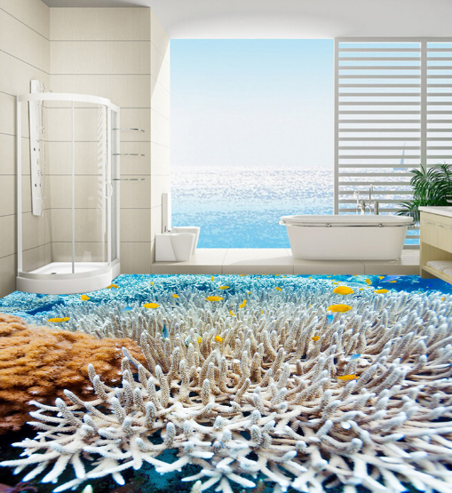 3D White And Flawlessr 066 Floor Mural Wallpaper AJ Wallpaper 2