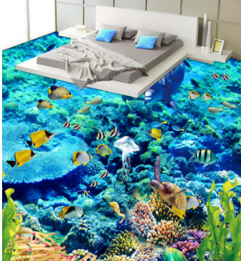 3D Submarine Coral 367 Floor Mural Wallpaper AJ Wallpaper 2