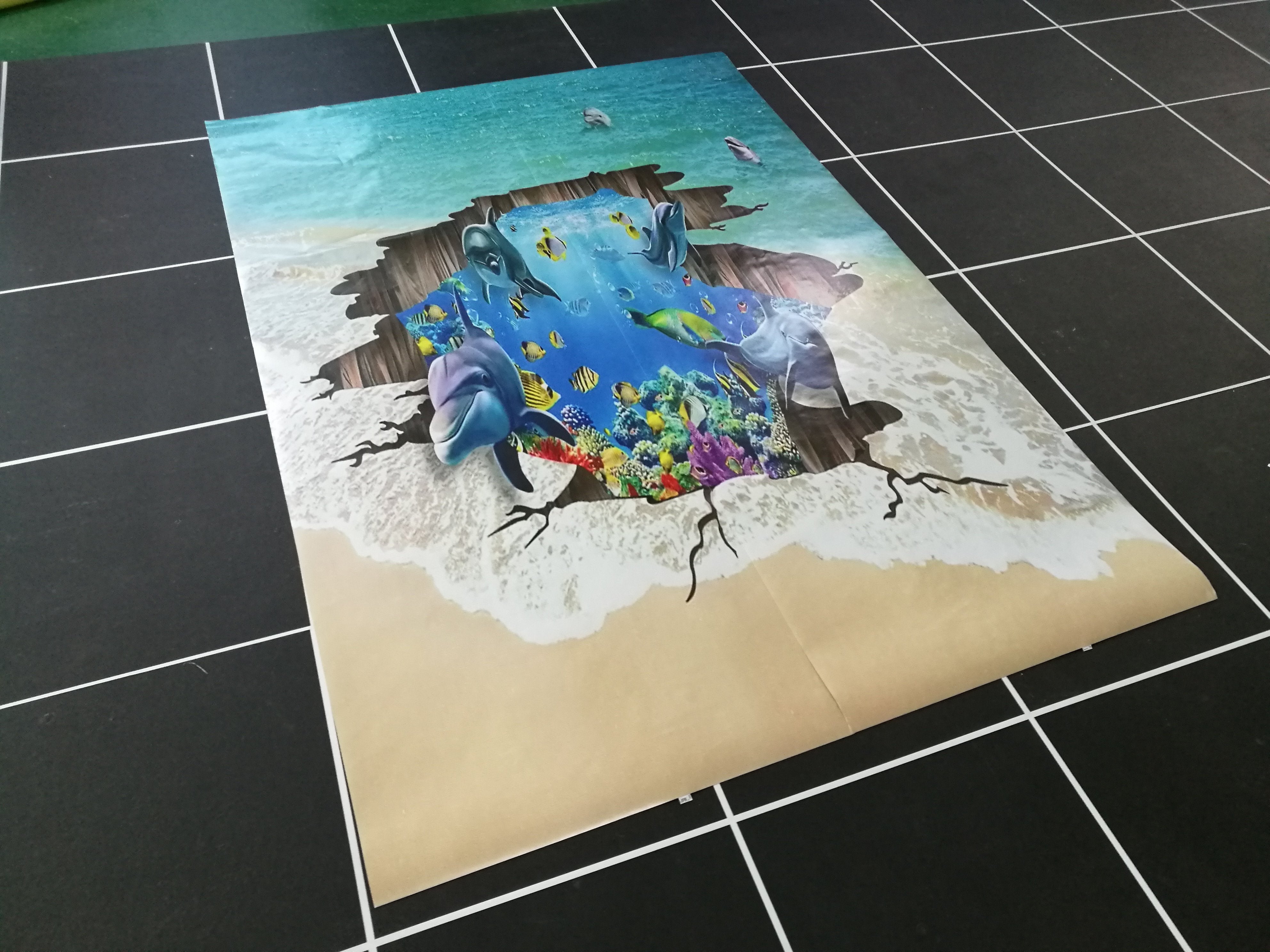 3D Ocean Hole Floor Mural Wallpaper AJ Wallpaper 2