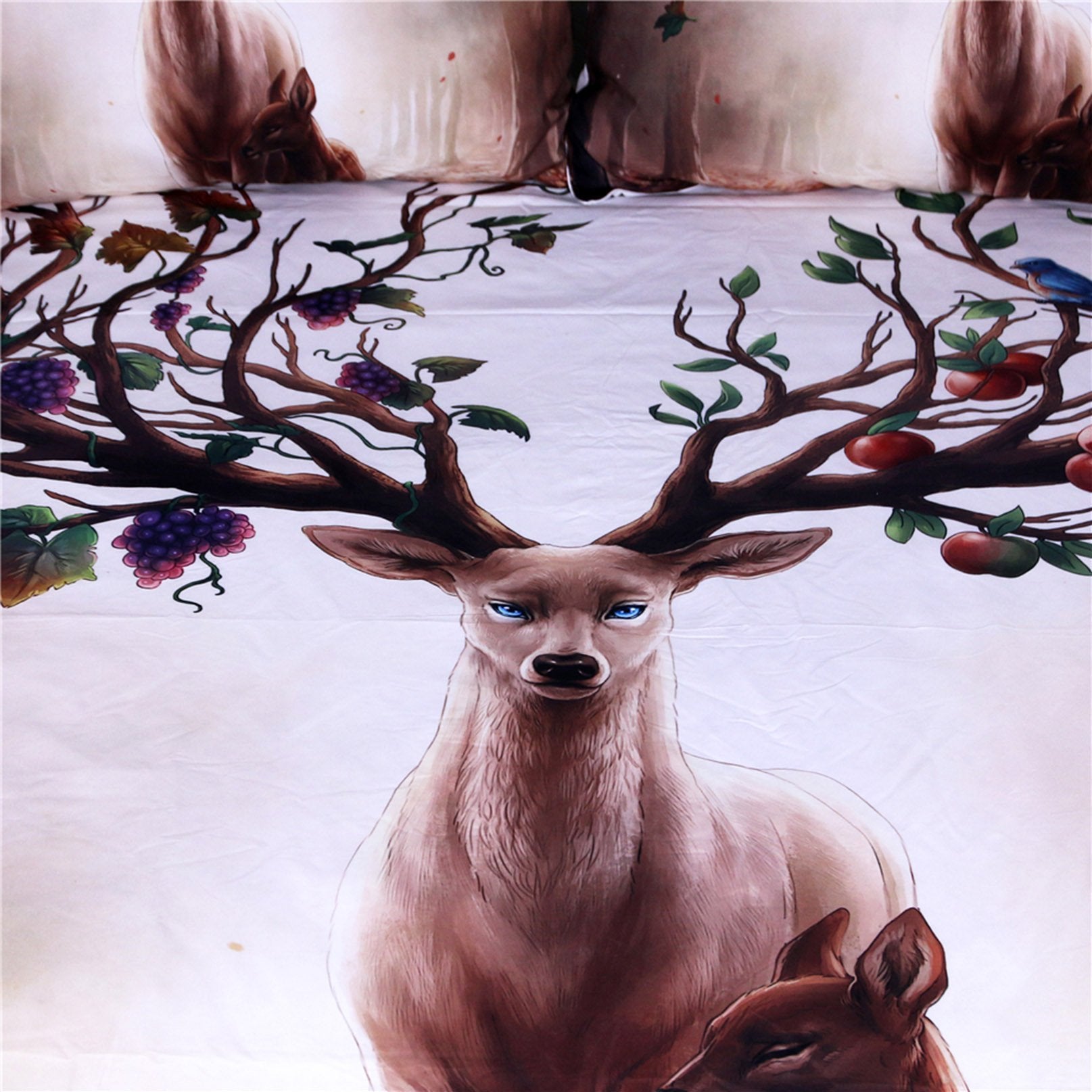 3D Mother Deer 170 Bed Pillowcases Quilt Wallpaper AJ Wallpaper