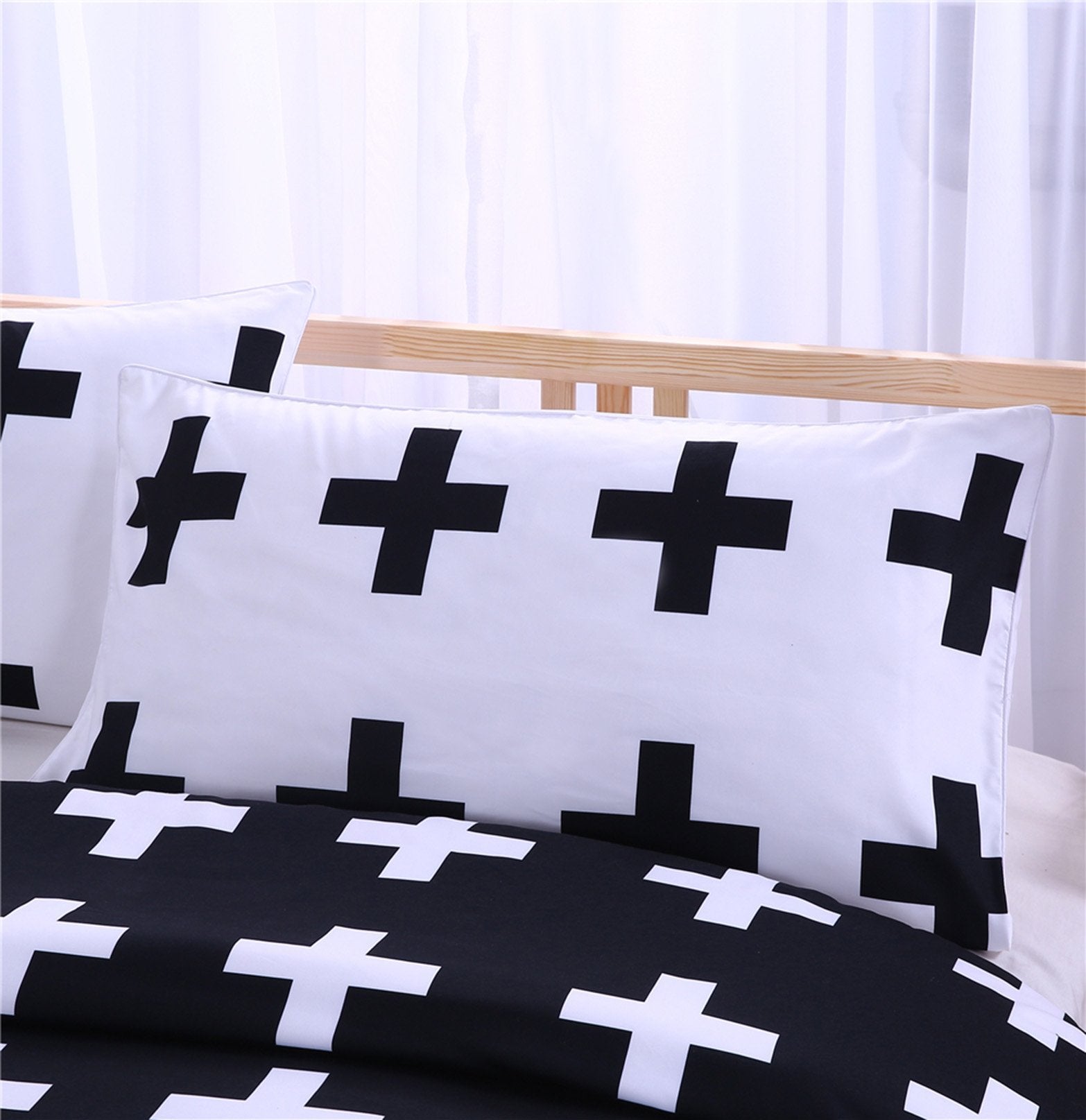 3D Black Cross 179 Bed Pillowcases Quilt Wallpaper AJ Wallpaper