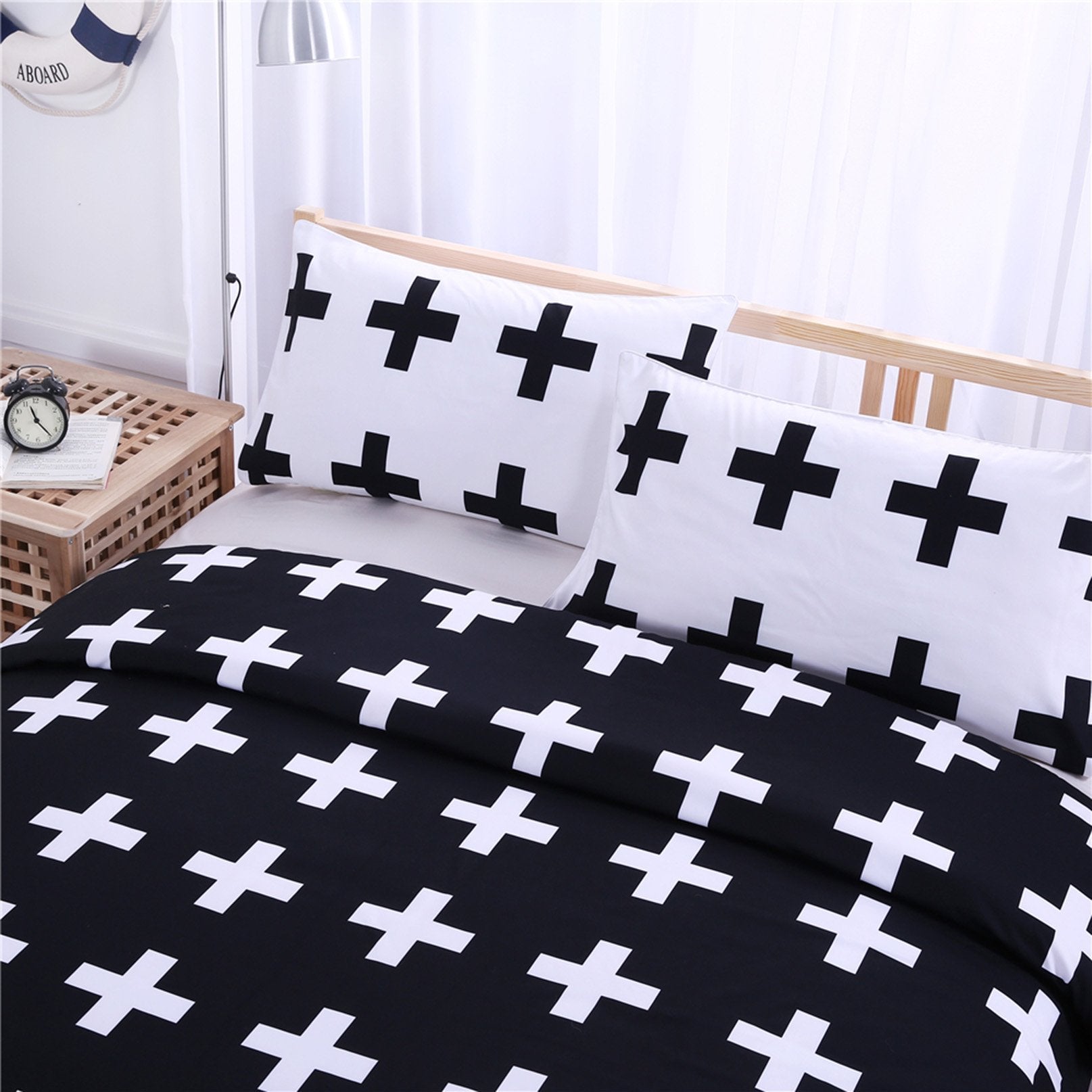 3D Black Cross 179 Bed Pillowcases Quilt Wallpaper AJ Wallpaper