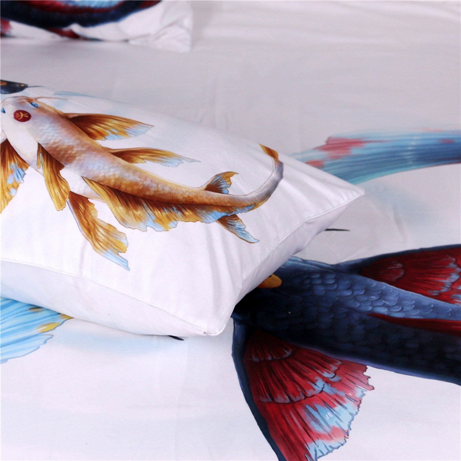 3D Catfish Kiss 165 Bed Pillowcases Quilt Wallpaper AJ Wallpaper