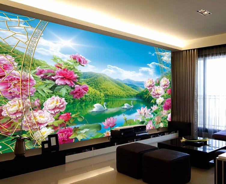 Green Mountain Rivers Wallpaper AJ Wallpaper 1