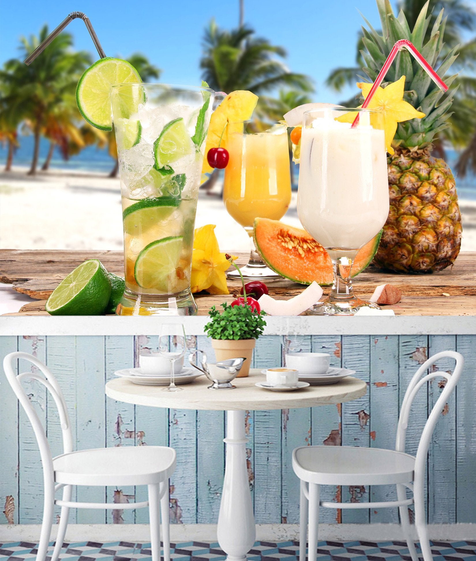 3D Summer Holiday Juice 32 Wall Murals Wallpaper AJ Wallpaper 2