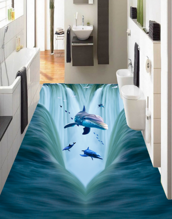 3D Sea Elf 020 Floor Mural Wallpaper AJ Wallpaper 2