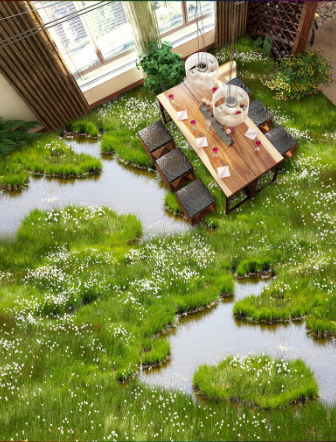 3D White Spots 356 Floor Mural Wallpaper AJ Wallpaper 2