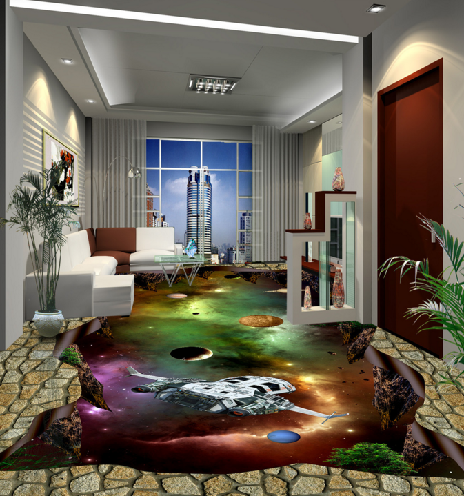 3D Interstellar Exploration 366 Floor Mural Wallpaper Murals Rug & Mat Print Epoxy waterproof bath floor