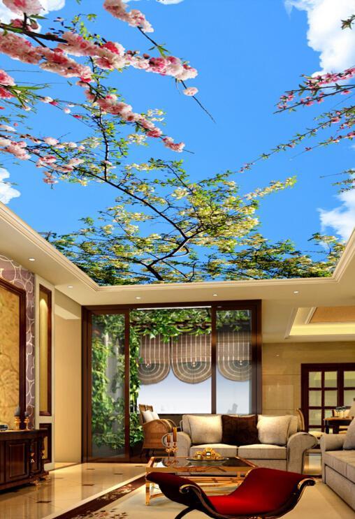 Sky Tree Red Flower 151 Wallpaper AJ Wallpaper