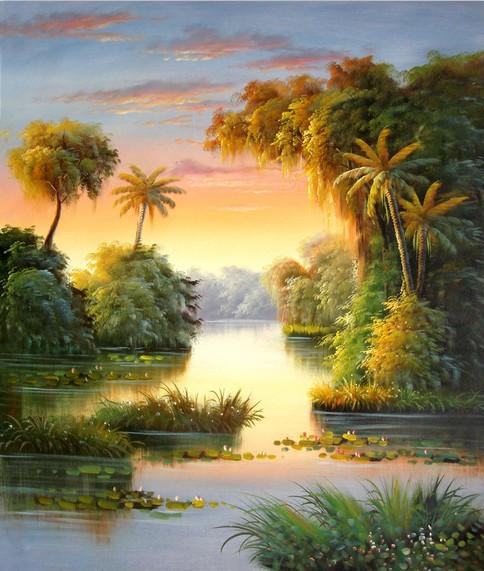 Beautiful River Scene Wallpaper AJ Wallpaper