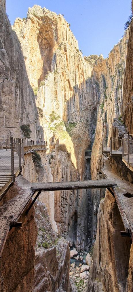 3D bridge in the mountains door mural Wallpaper AJ Wallpaper