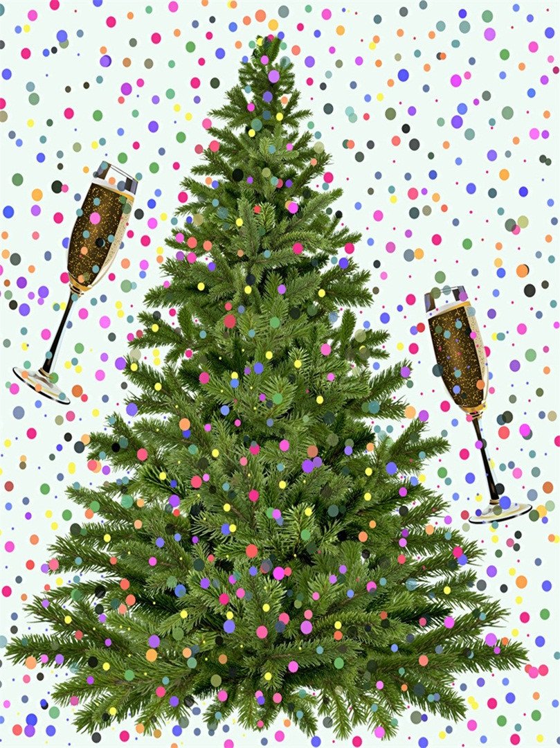 3D Christmas Tree 318 Stair Risers Wallpaper AJ Wallpaper