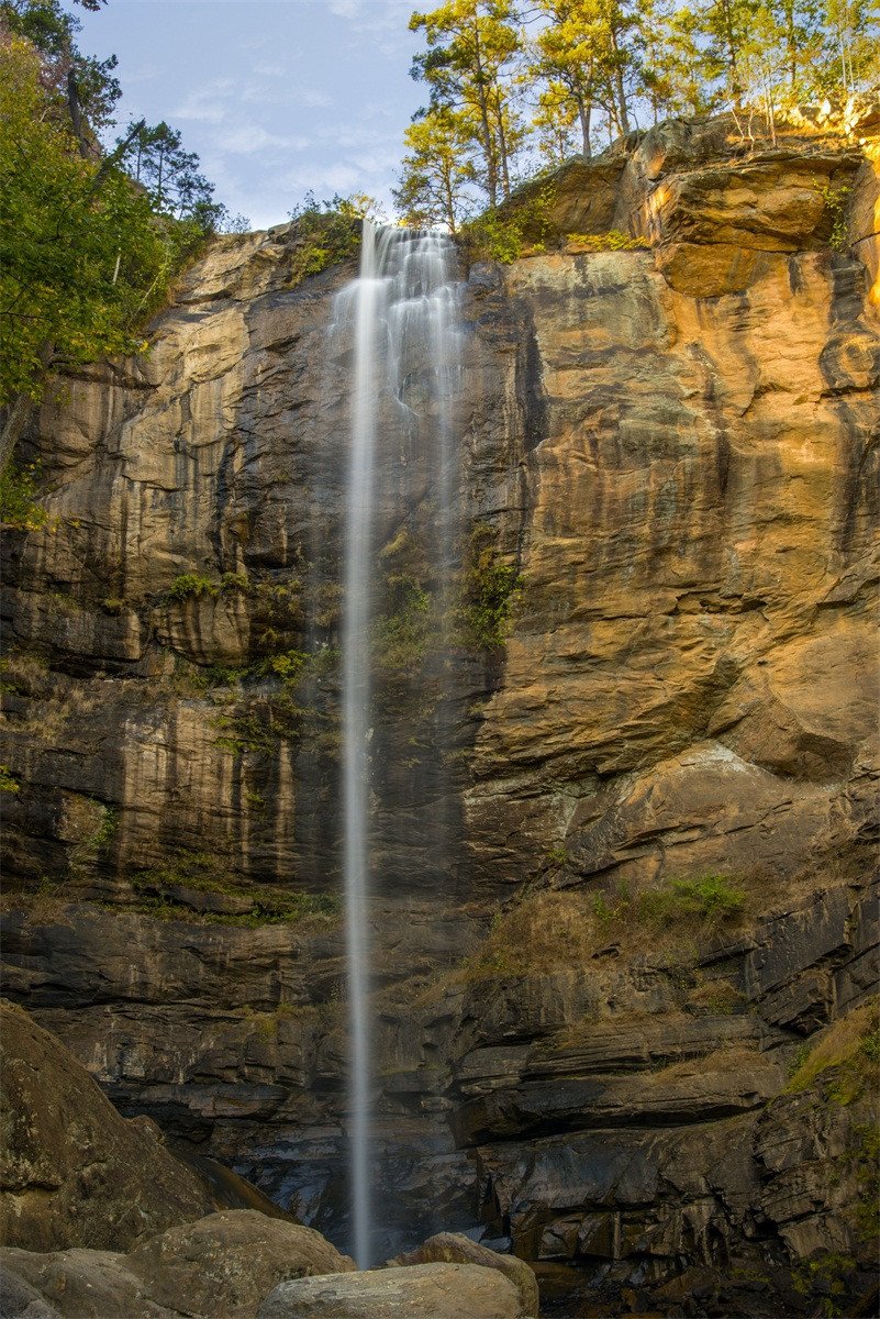 3D Cliff Falling Water 23 Stair Risers Wallpaper AJ Wallpaper