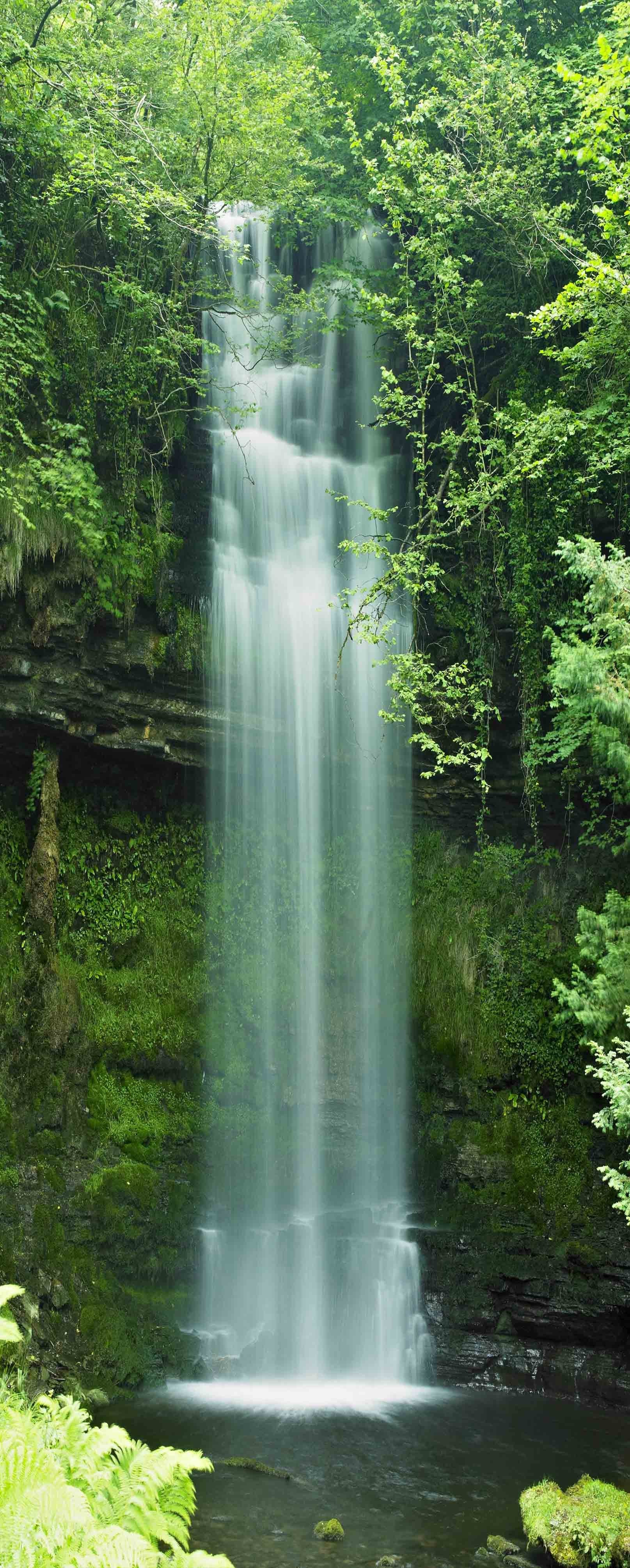 3D Waterfall Lake 723 Stair Risers Wallpaper AJ Wallpaper