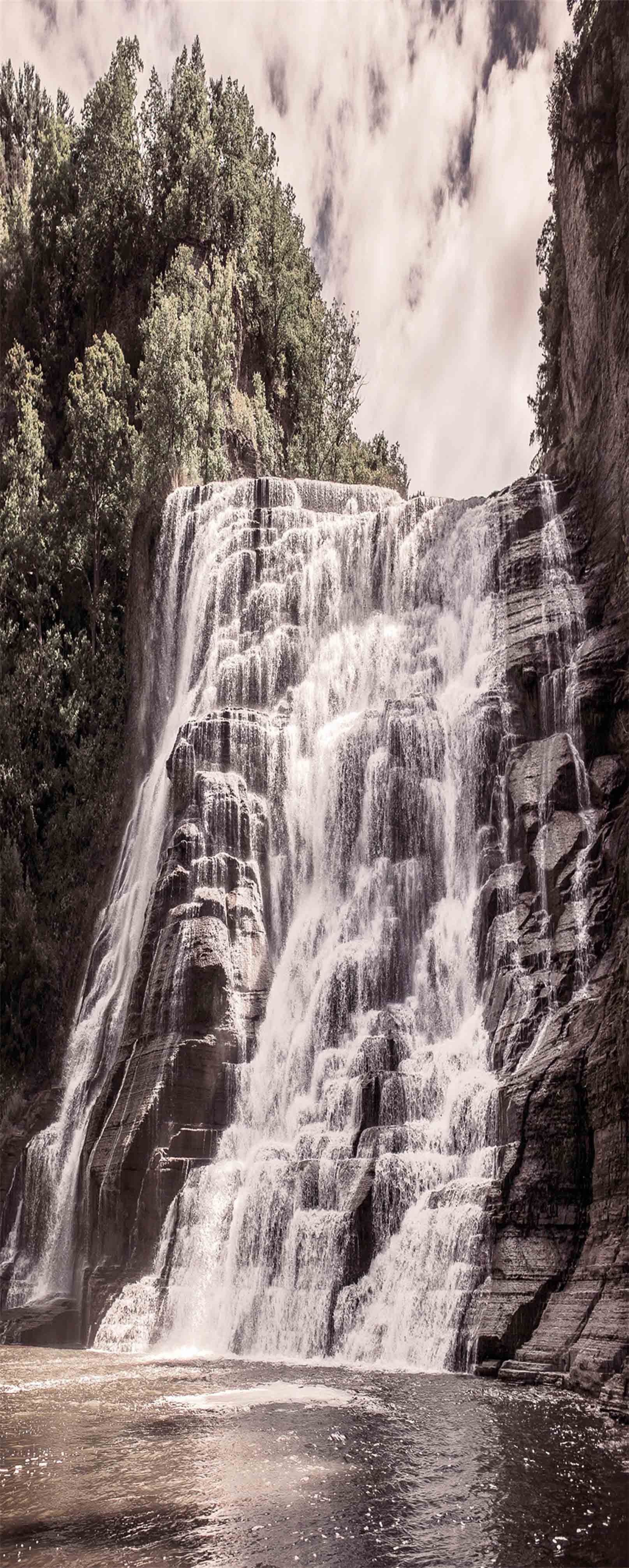 3D Waterfall 717 Stair Risers Wallpaper AJ Wallpaper