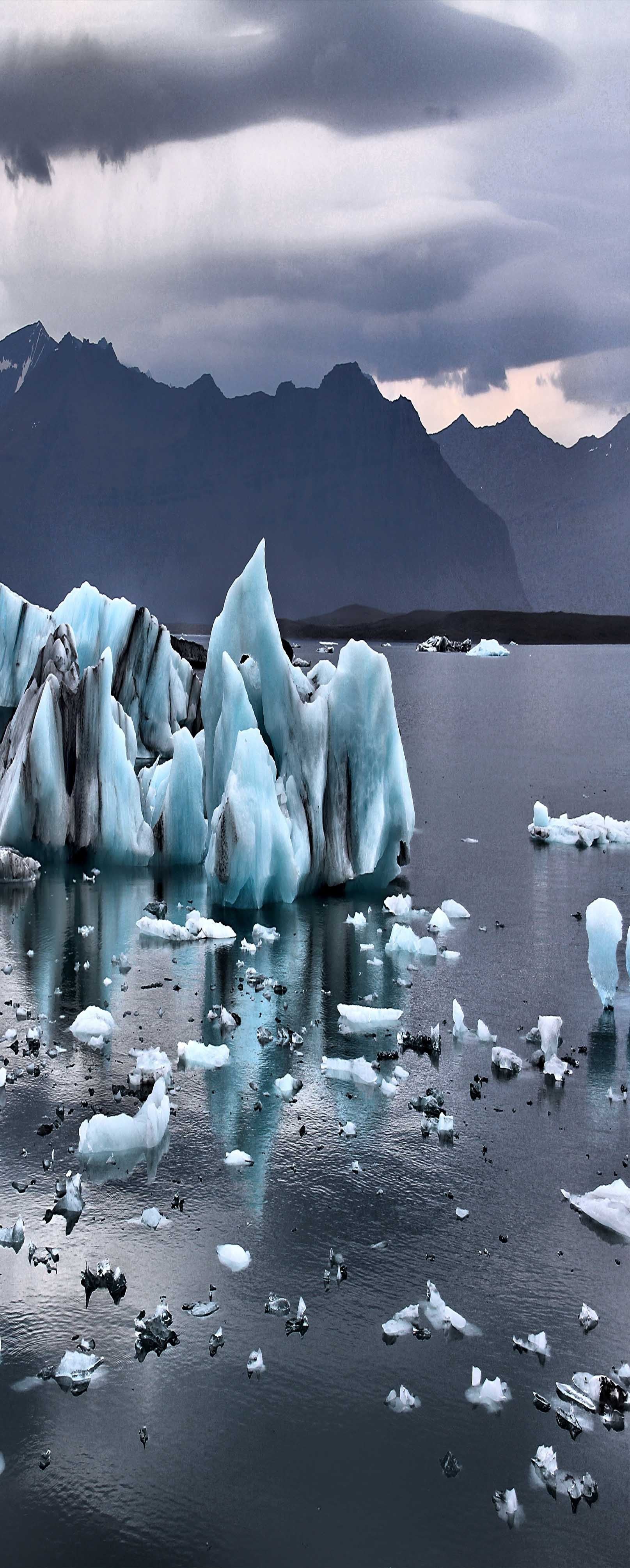 3D Icing Lake Scenery 879 Stair Risers Wallpaper AJ Wallpaper