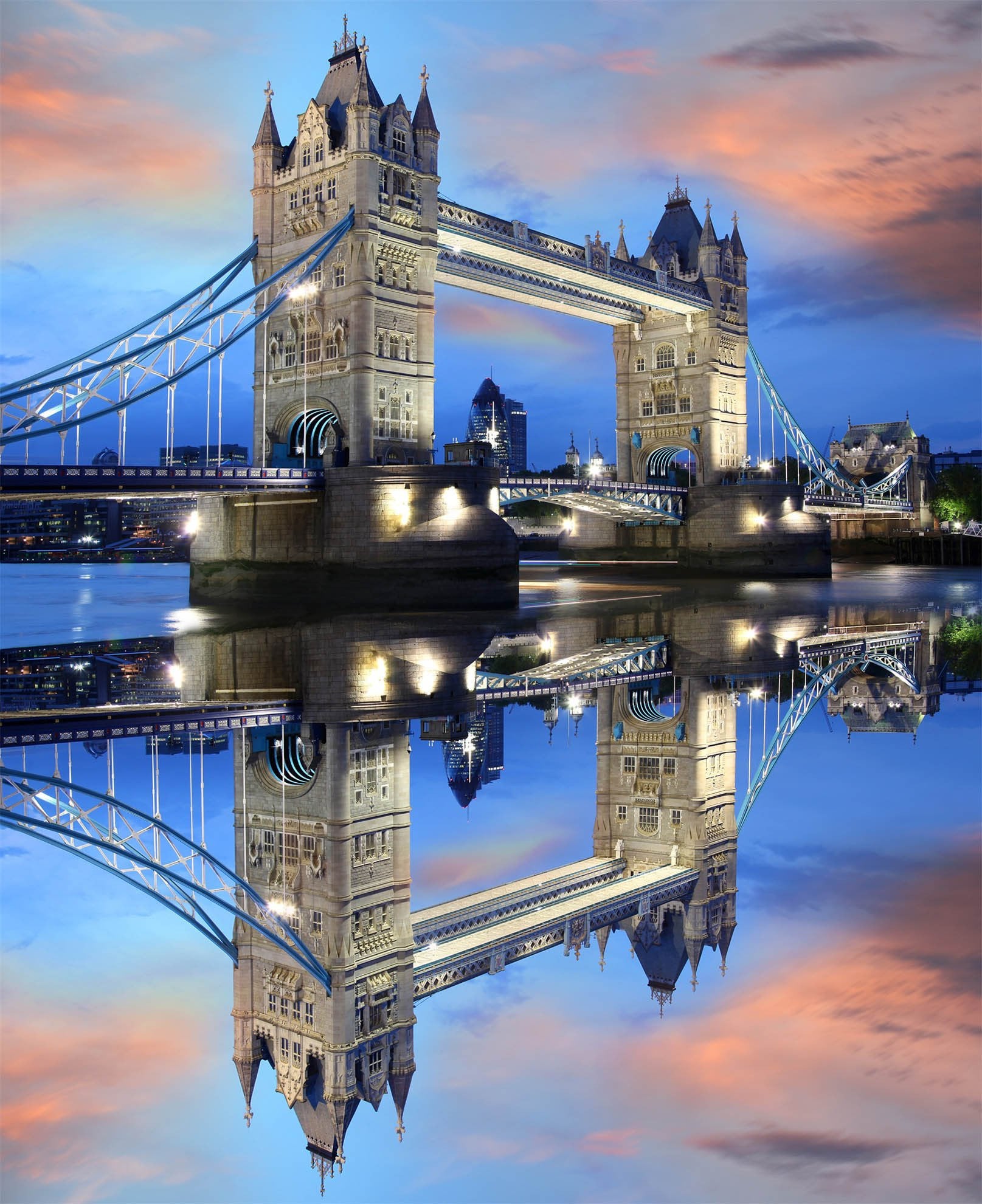 3D London Tower Bridge 866 Stair Risers Wallpaper AJ Wallpaper