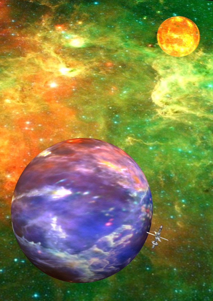 3D Colorful Space 26 Stair Risers Wallpaper AJ Wallpaper