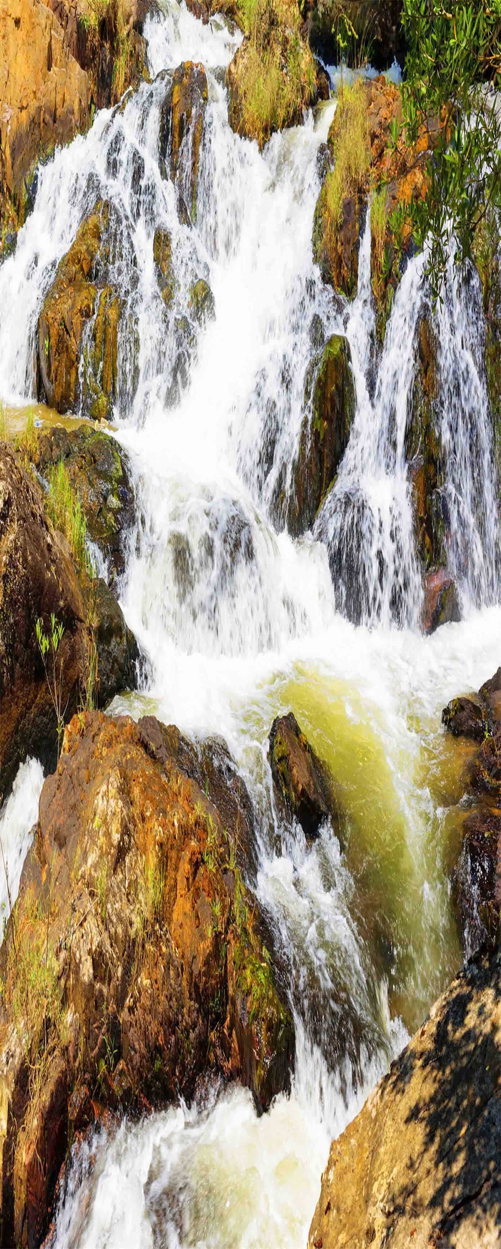 3D Mountain Spring River 403 Stair Risers Wallpaper AJ Wallpaper