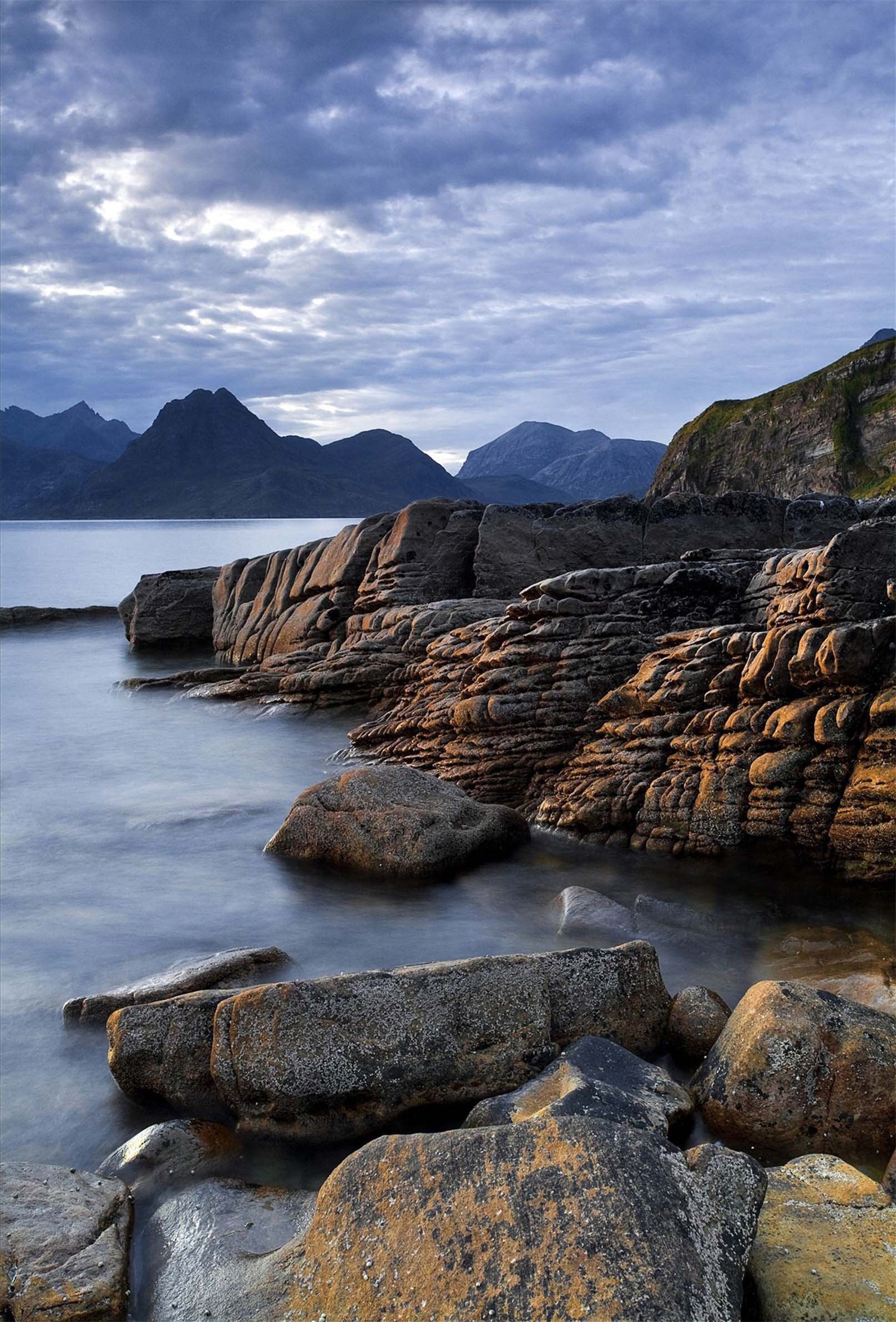 3D Seaside Rocks 766 Stair Risers Wallpaper AJ Wallpaper