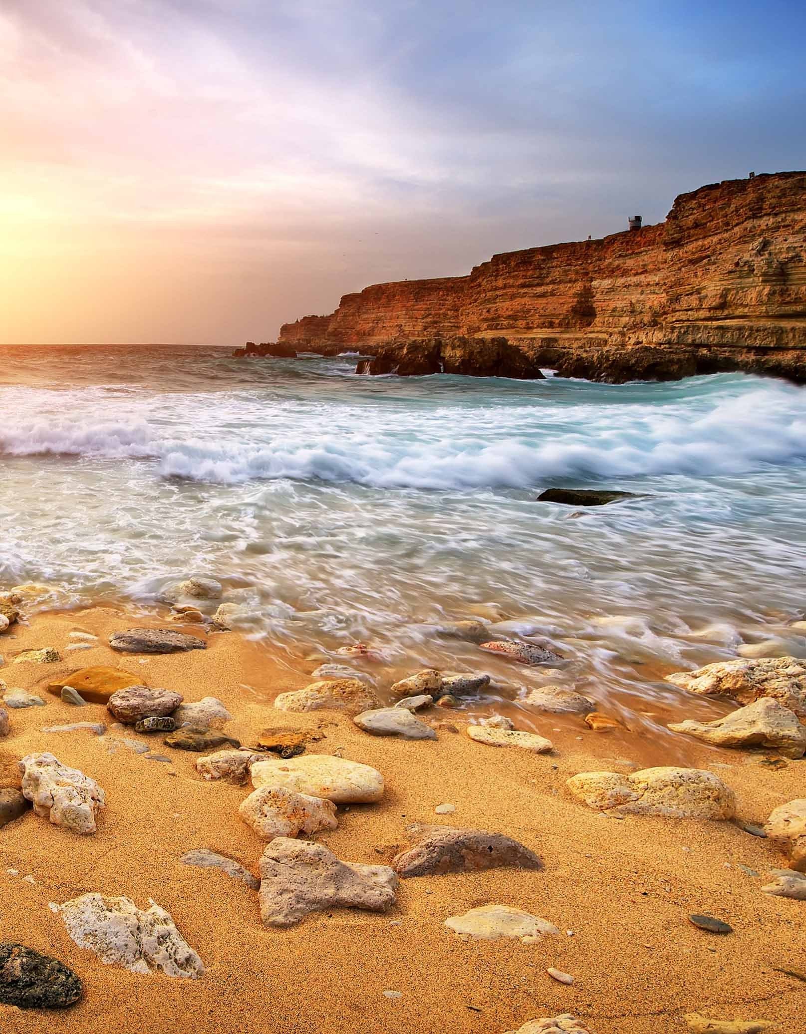 3D Sea Beach Stones 1268 Stair Risers Wallpaper AJ Wallpaper