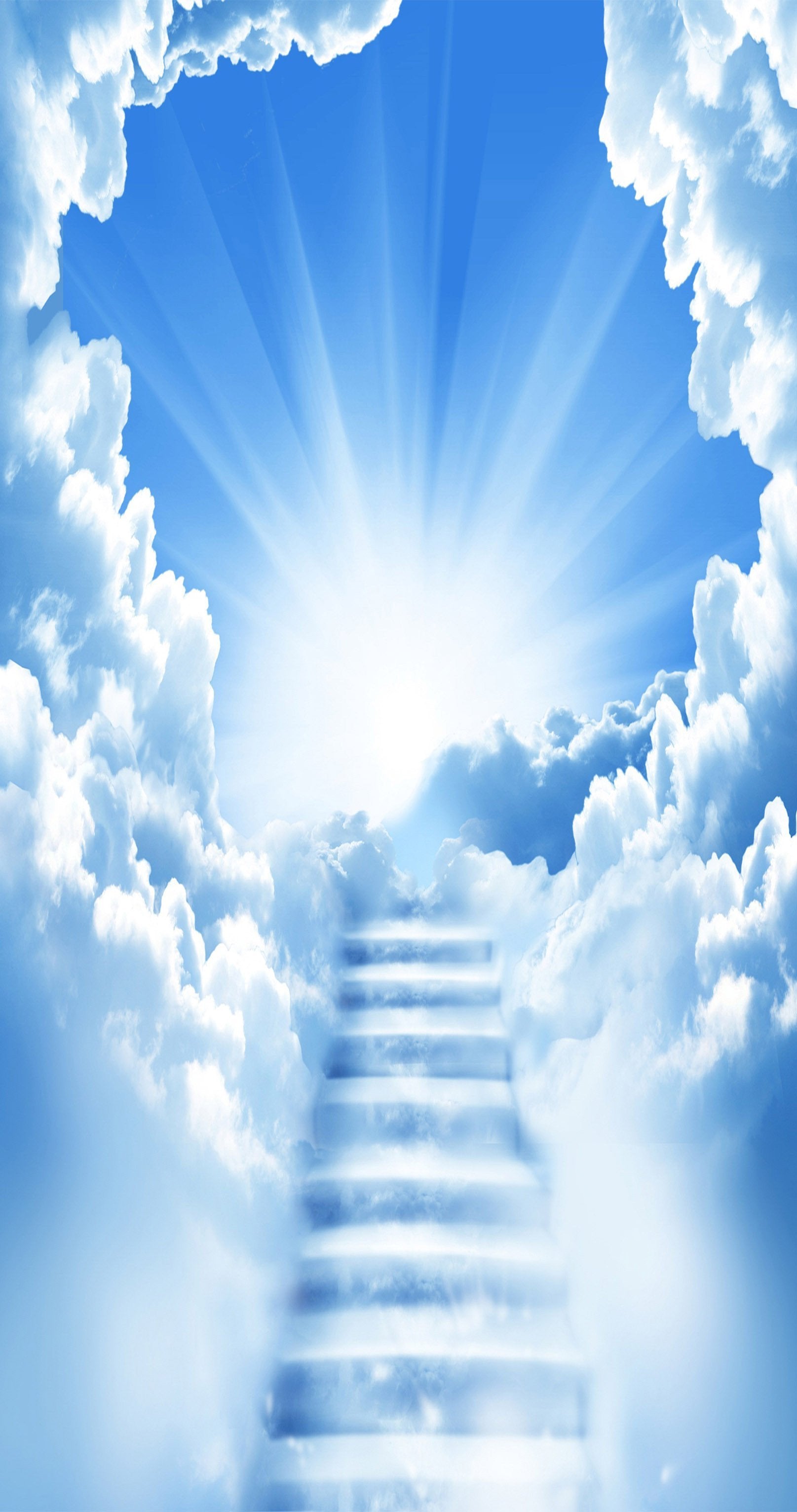 3D Sky Stairs 1316 Stair Risers Wallpaper AJ Wallpaper