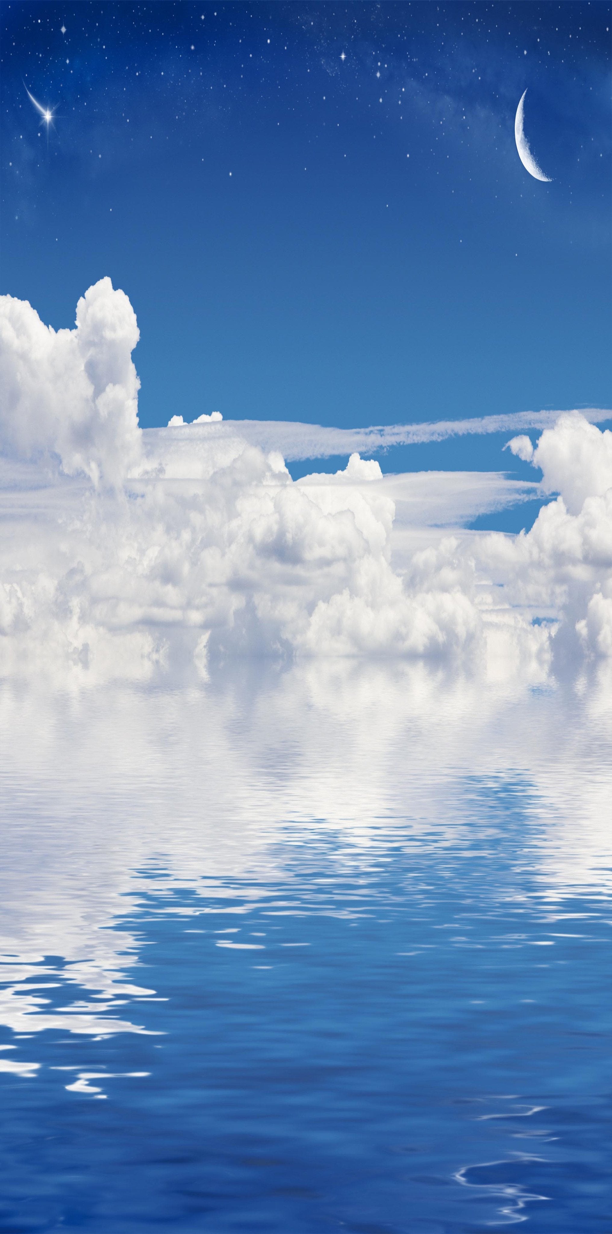 3D Sea Clouds Stars Sky 1463 Stair Risers Wallpaper AJ Wallpaper