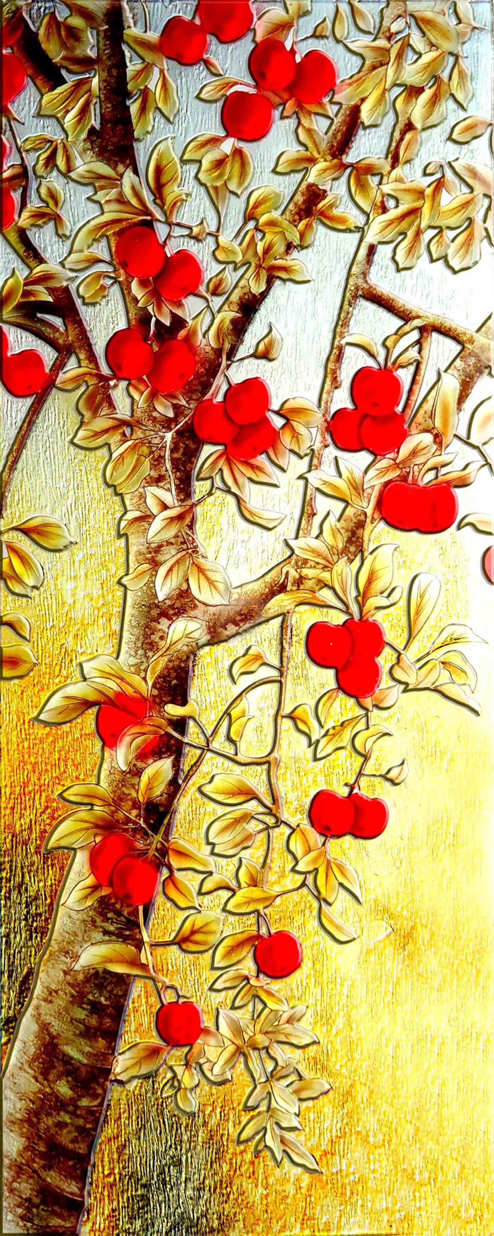 3D Fruits Trees 1454 Stair Risers Wallpaper AJ Wallpaper