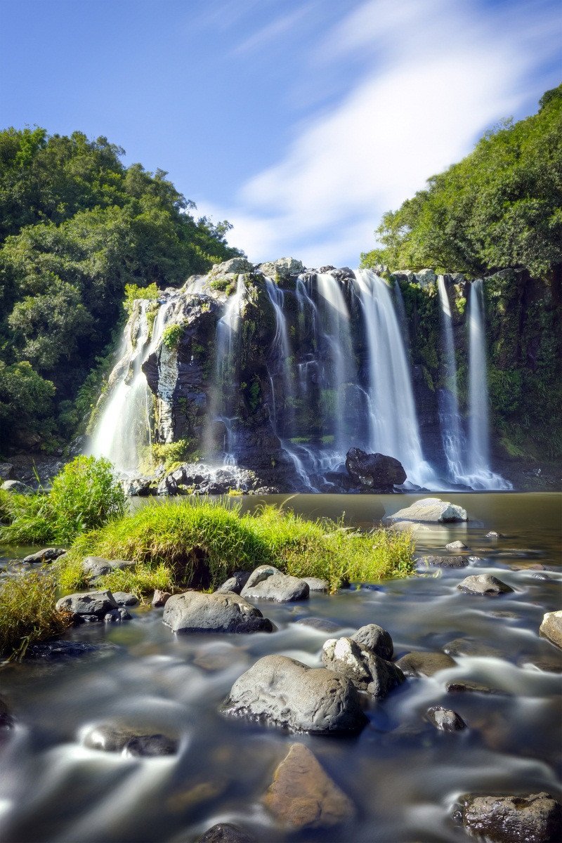 3D Beautiful Waterfall 409 Stair Risers Wallpaper AJ Wallpaper