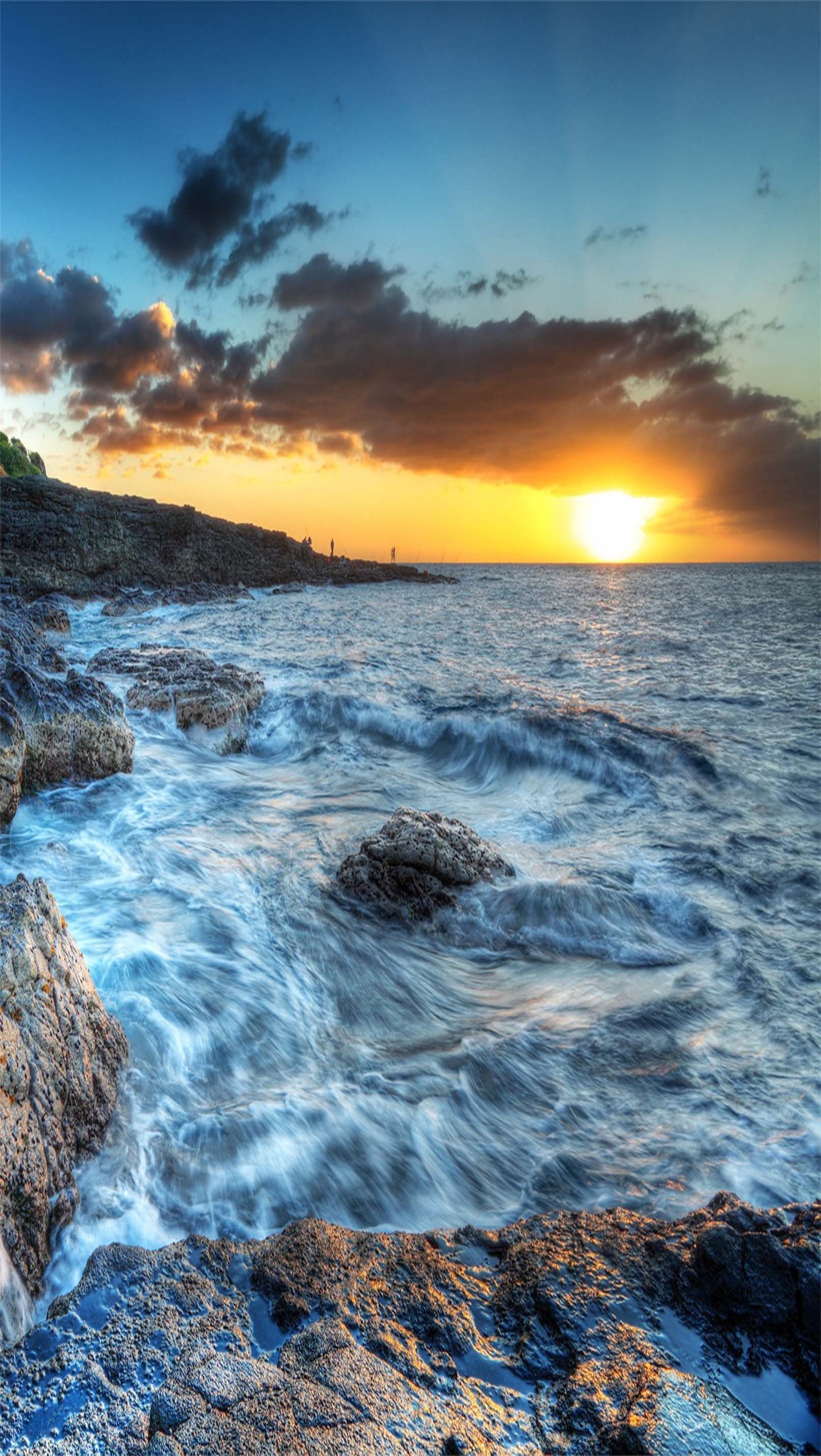 3D Sea Sunset 1447 Stair Risers Wallpaper AJ Wallpaper