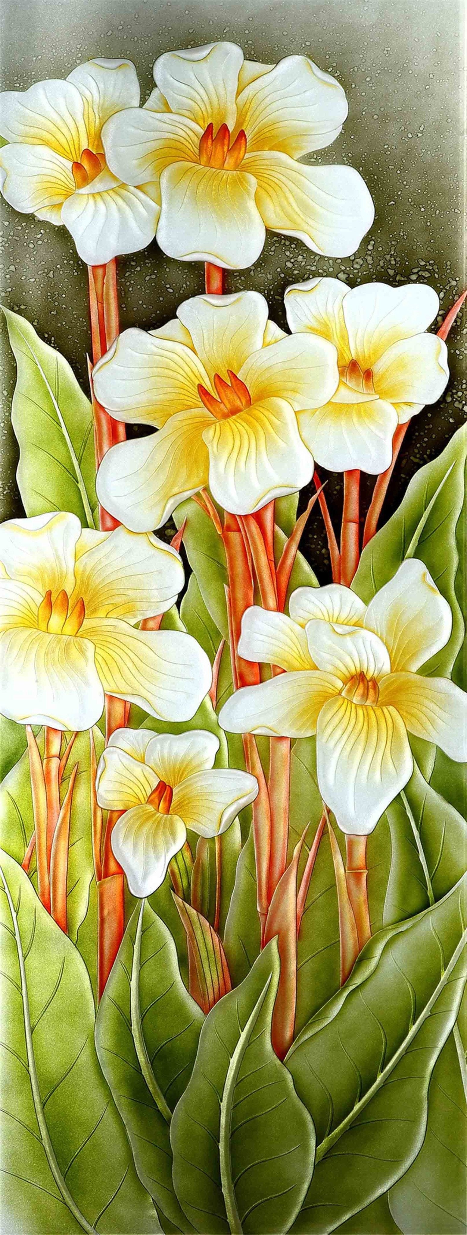 3D Elegant Pure Flowers 1593 Stair Risers Wallpaper AJ Wallpaper