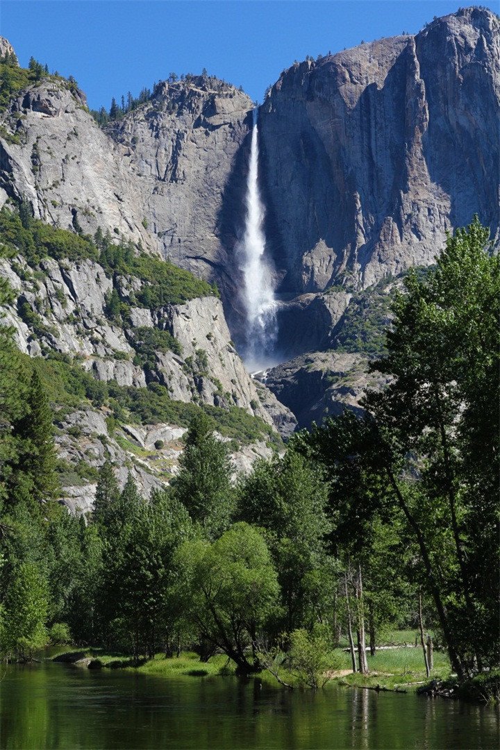 3D Stone Mountain Vertical Stream 102 Stair Risers Wallpaper AJ Wallpaper