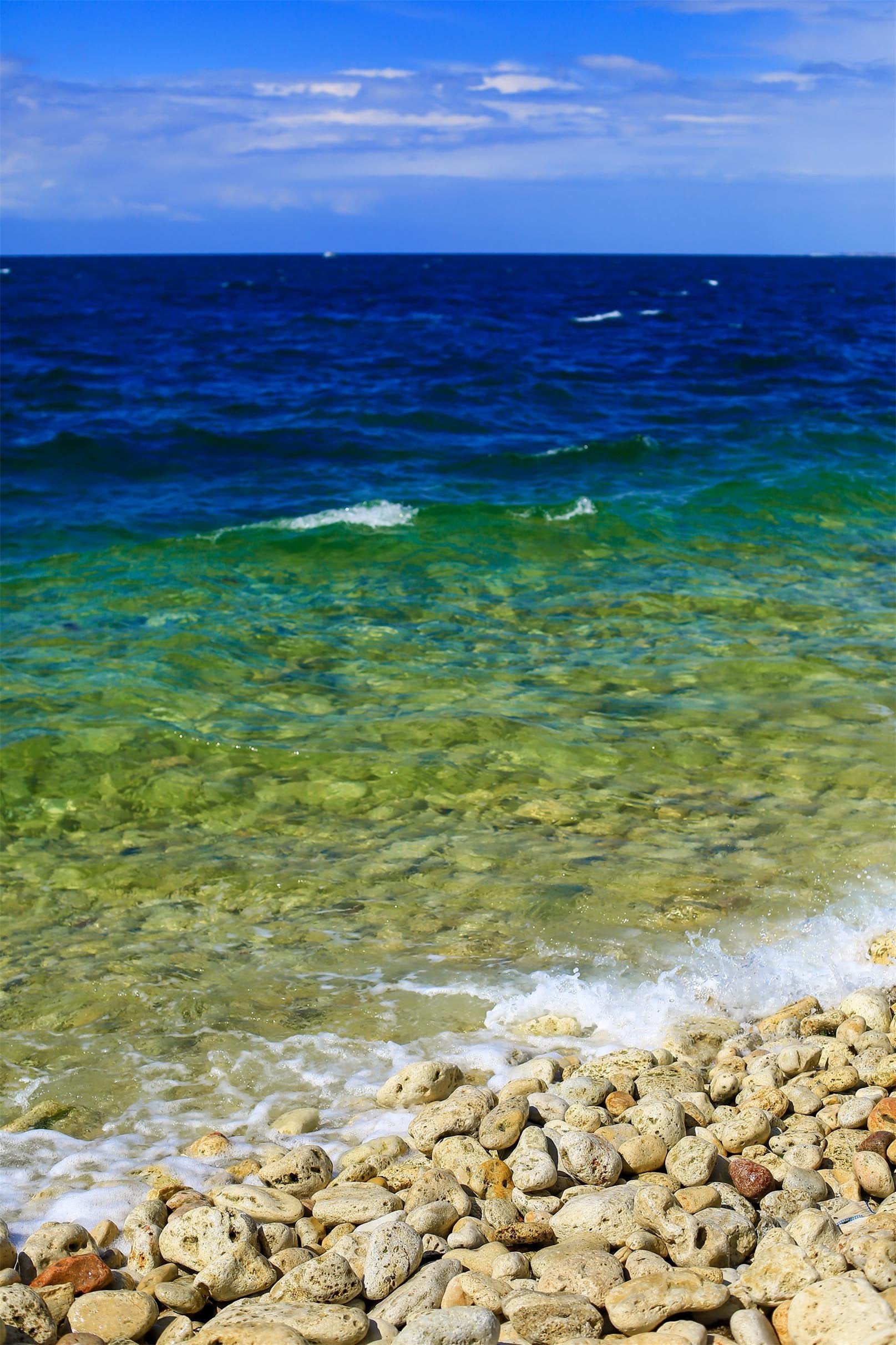 3D Sea Stone Beach 1017 Stair Risers Wallpaper AJ Wallpaper