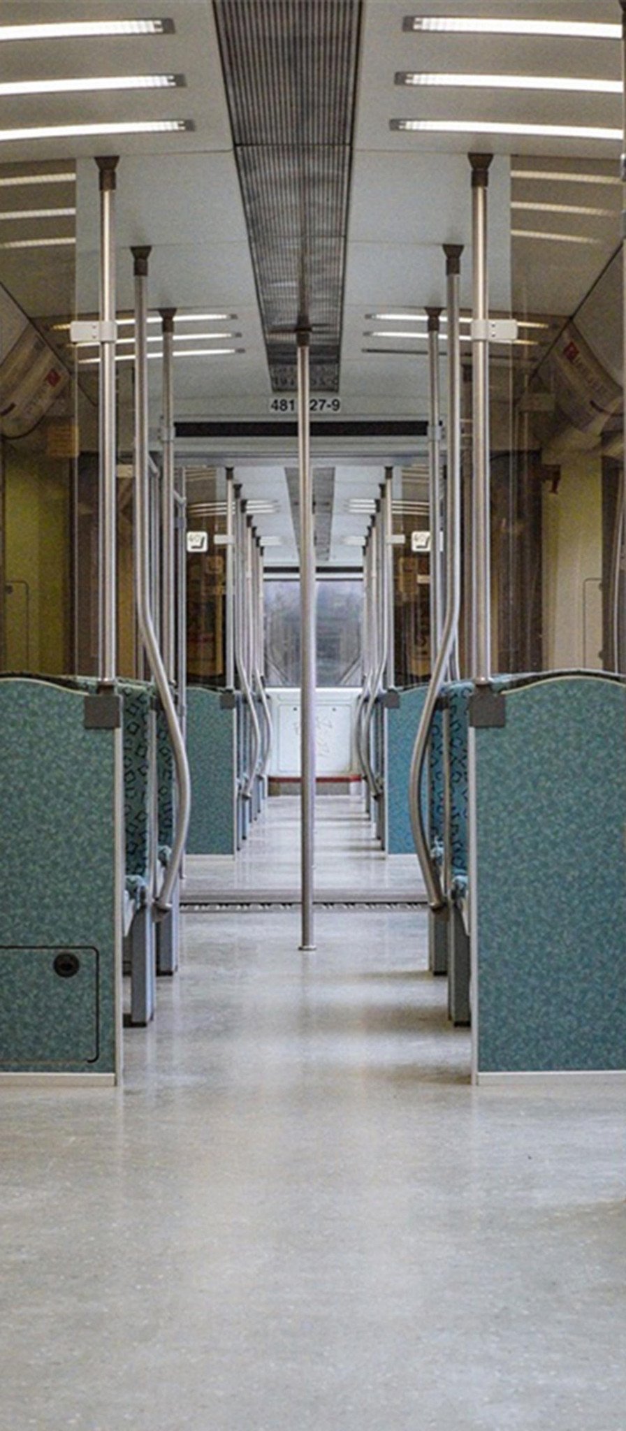 3D Subway Compartment 56 Door Mural Wallpaper AJ Wallpaper