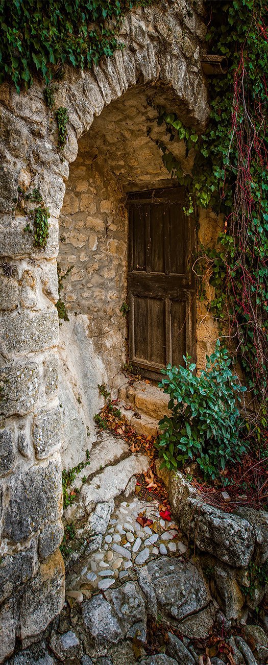 3D window in the arch door mural Wallpaper AJ Wallpaper