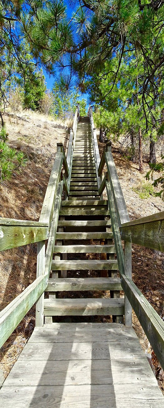 3D stair case stone door mural Wallpaper AJ Wallpaper