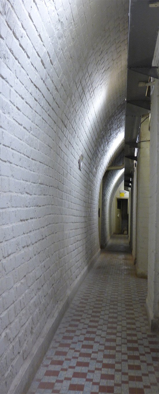 3D half arch corridor door mural Wallpaper AJ Wallpaper