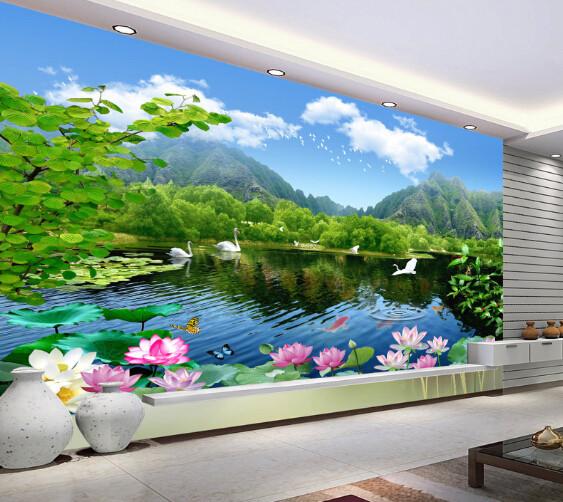 3D Beautiful Landscape painting Wallpaper AJ Wallpaper 1